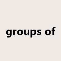 groups of是什么意思