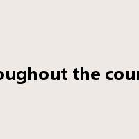 throughout the country是什么意思