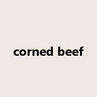 corned beef是什么意思