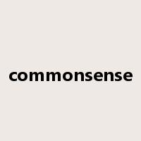 commonsense是什么意思