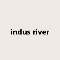 indus river是什么意思