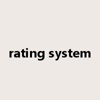 rating system是什么意思