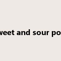 sweet and sour pork是什么意思