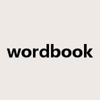 wordbook是什么意思