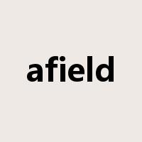 afield是什么意思