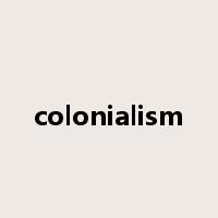 colonialism是什么意思