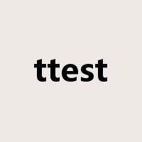 ttest是什么意思