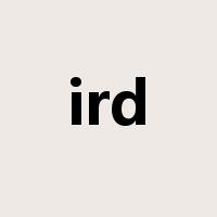 ird是什么意思
