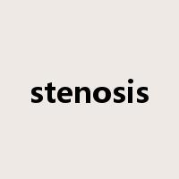 stenosis是什么意思