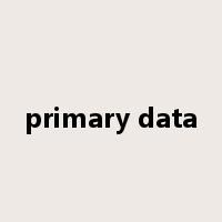 primary data是什么意思