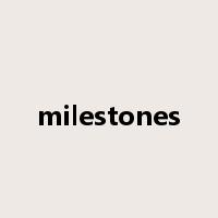 milestones是什么意思