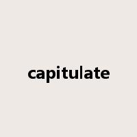 capitulate是什么意思