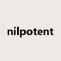 nilpotent是什么意思