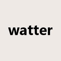 watter是什么意思