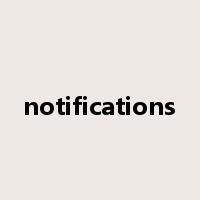 notifications是什么意思