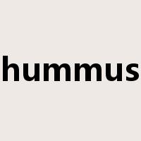 hummus是什么意思