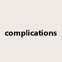 complications是什么意思