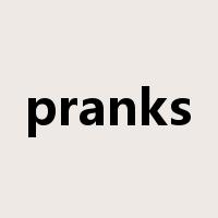 pranks是什么意思