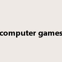 computer games是什么意思