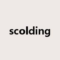 scolding是什么意思