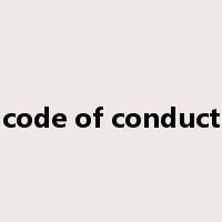 code of conduct是什么意思