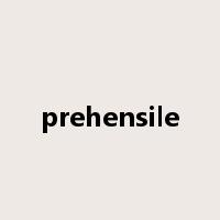 prehensile是什么意思
