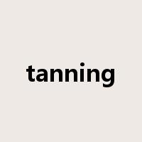 tanning是什么意思