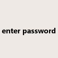 enter password是什么意思