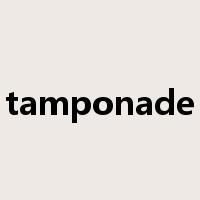 tamponade是什么意思