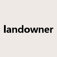landowner是什么意思