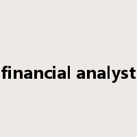 financial analyst是什么意思