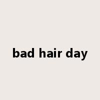 bad hair day是什么意思