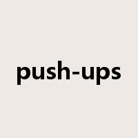 push-ups是什么意思