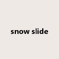 snow slide是什么意思
