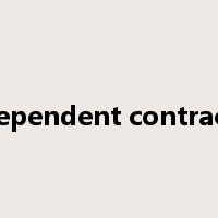 independent contractor是什么意思