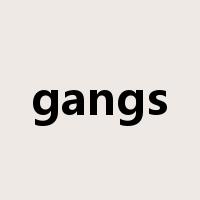 gangs是什么意思