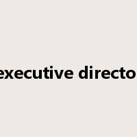 executive director是什么意思