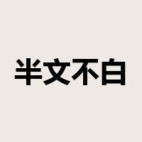半文不白是什么意思