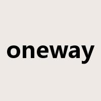 oneway是什么意思