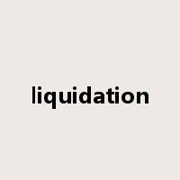 liquidation是什么意思