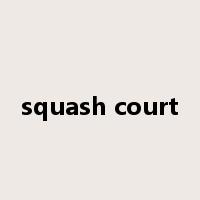 squash court是什么意思