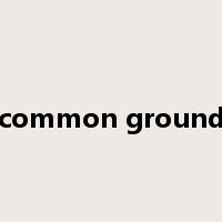 common ground是什么意思