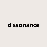dissonance是什么意思