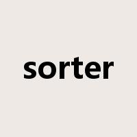 sorter是什么意思