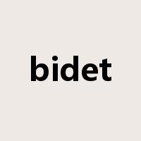 bidet是什么意思