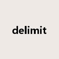 delimit是什么意思