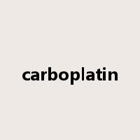 carboplatin是什么意思