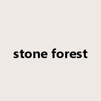 stone forest是什么意思