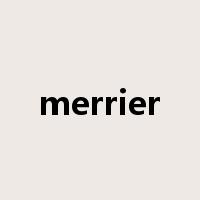 merrier是什么意思
