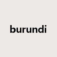 burundi是什么意思